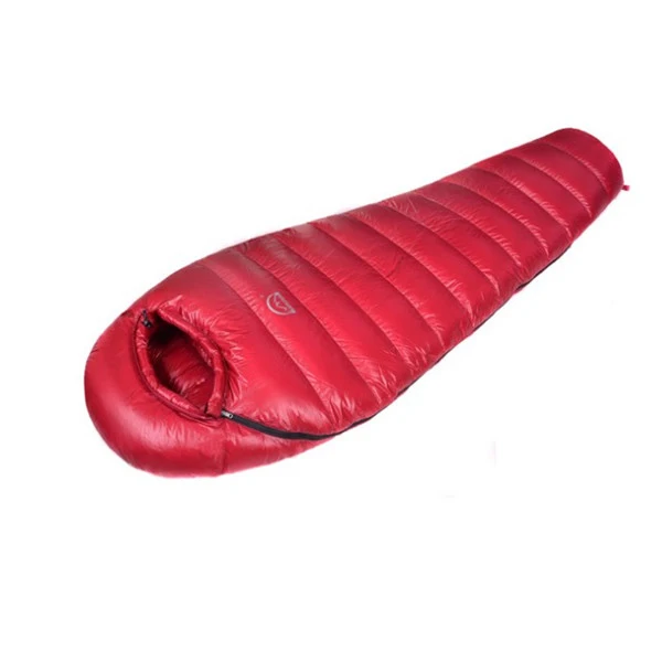1200G red Новое обновление Сверхлегкий Мумия 90% белый гусиный пух спальный мешок Открытый Кемпинг Туризм полностью подкладка структура S604 - Цвет: 1200G red