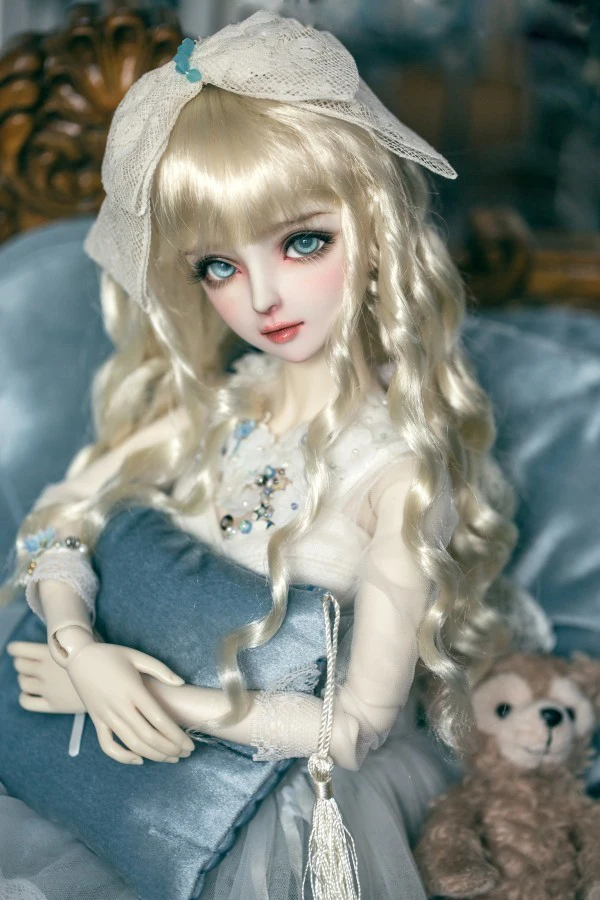 Парики для кукол BJD имитация молочного золота мохеровые парики 1/3 1/4 1/6 DD SD MSD YOSD