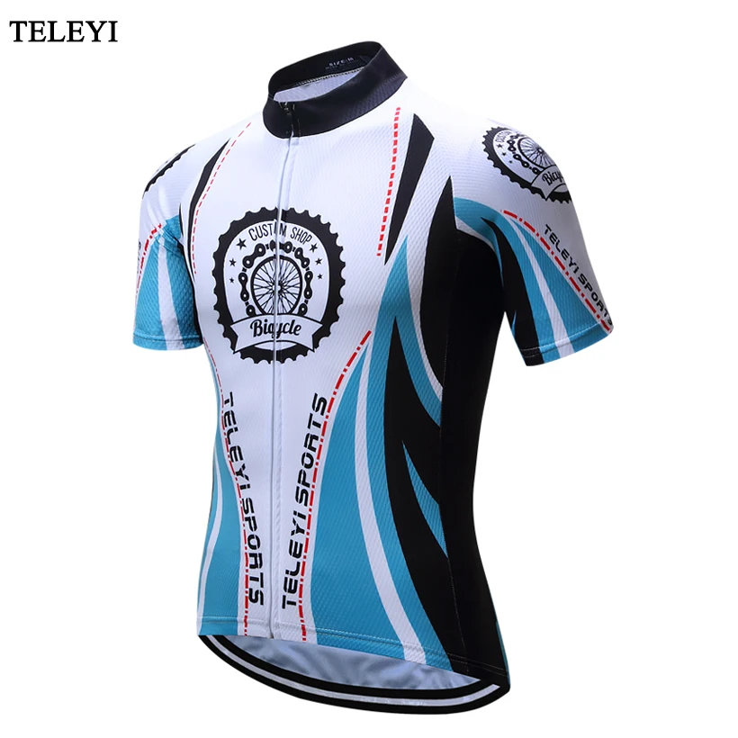 Teleyi мужские синий Велосипедный Спорт Спортивная Велосипедная форма Топ