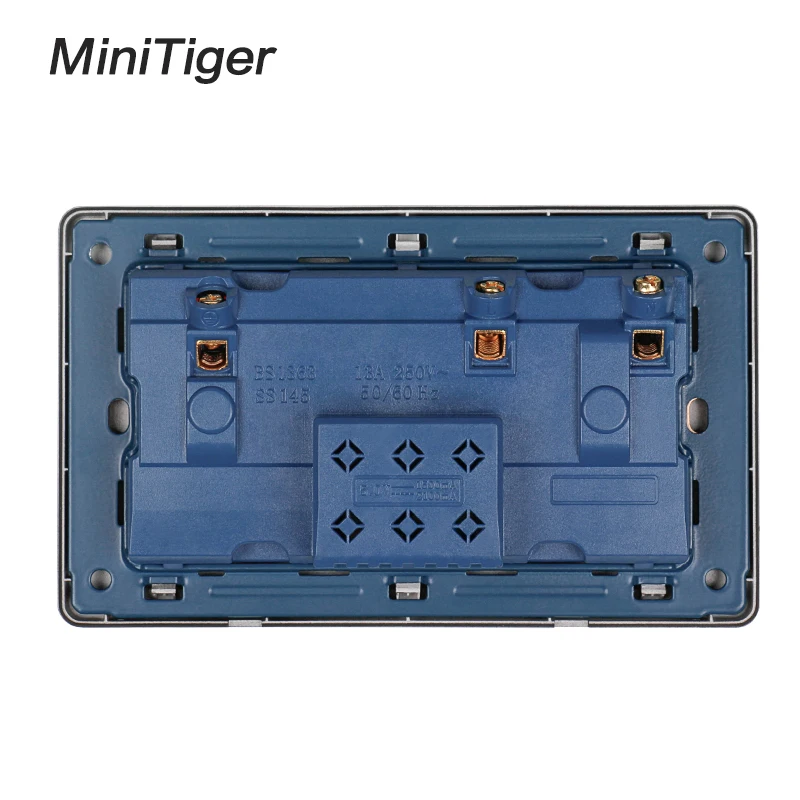 Настенная розетка Minitiger двойная стандарта Великобритании 2 1 А двойной usb порт для
