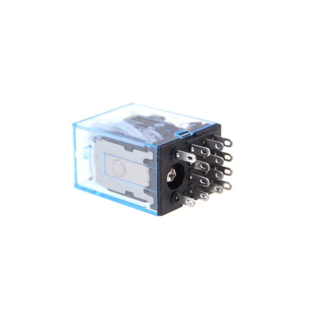 1 шт. Новинка MY4NJ 14 контактное реле LED MY4 универсальное контактов 12 в 24 110 В 220