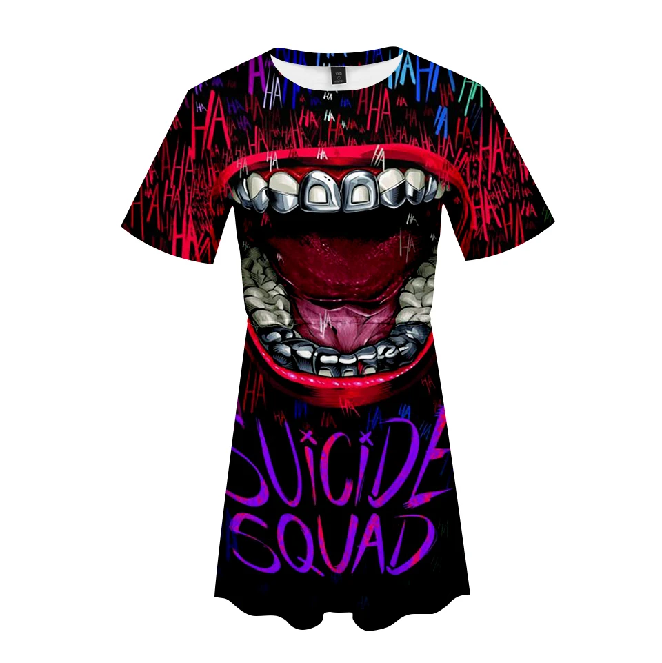 Frdun Tommy haha joker 3D платье с коротким рукавом для девушек в стиле K-POP аниме модное