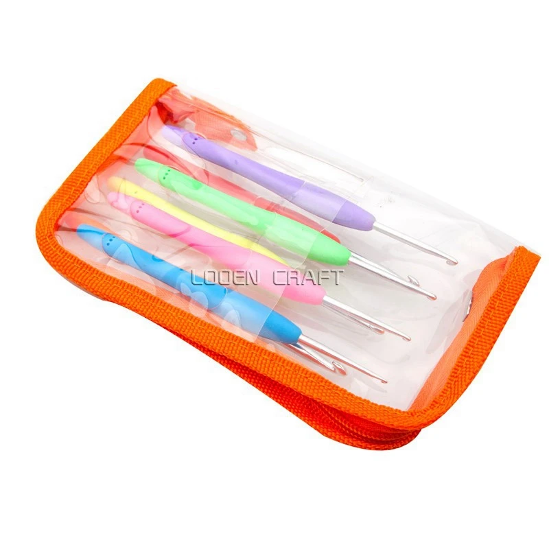 Soft Handle Home Needles For Knitting Woven Crochet Hooks Set Ergonomic Women 7 Pieces/Set | Дом и сад