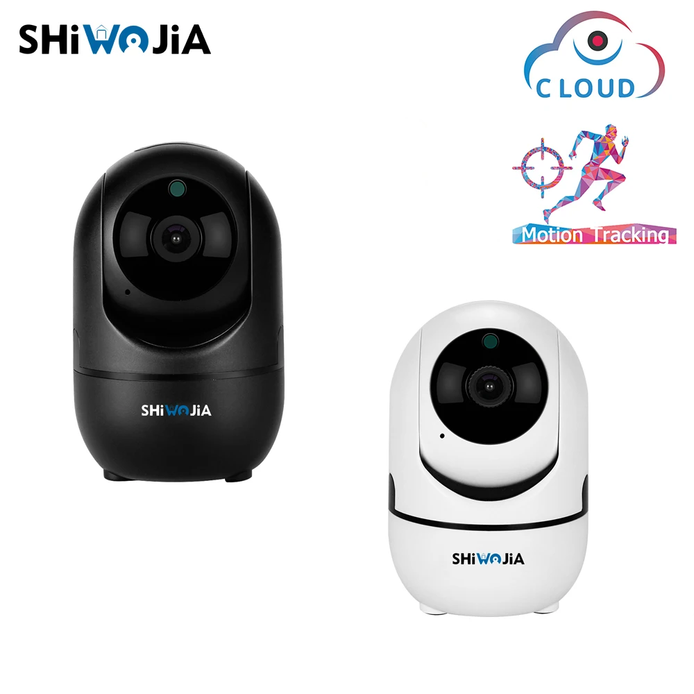SHIWOJIA 1080 P WI-FI Проводная ip-камера AI Auto Tracking мини Cam видеонаблюдения дома сетевая