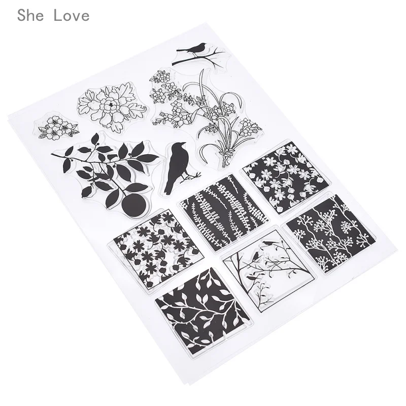 

Силиконовый прозрачный штамп для скрапбукинга квадратной птицы для скрапбукинга DIY альбом украшение для создания открыток прозрачный рези...