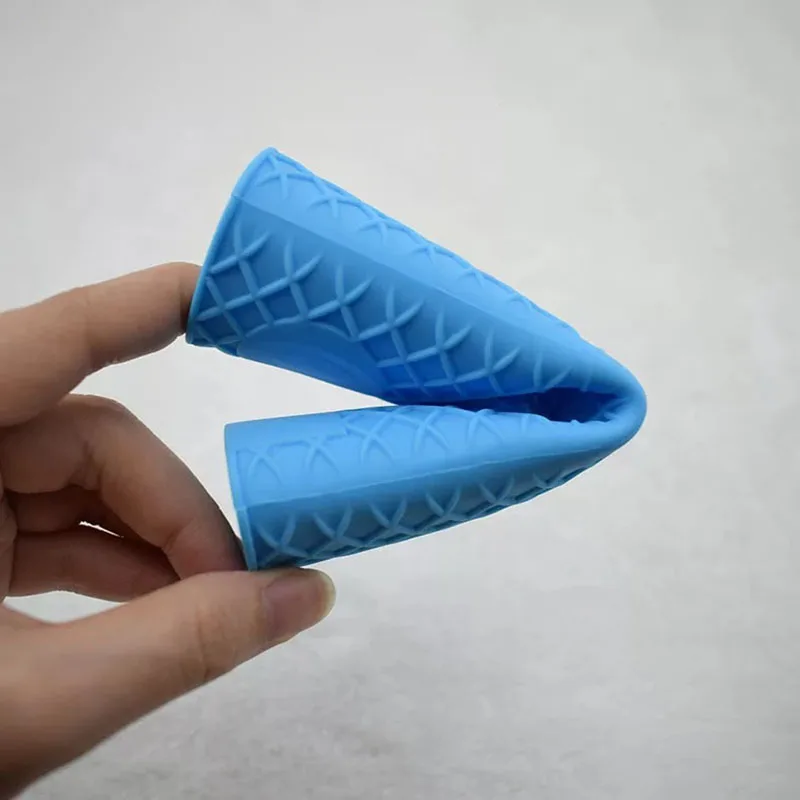 1 шт. Нескользящая силиконовая насадка на сковороду|Перчатки и рукава для