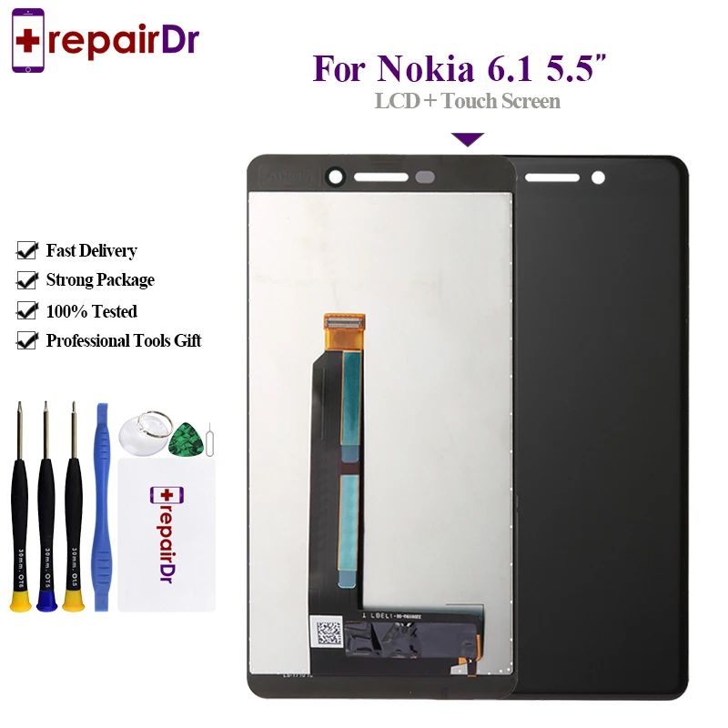 Оригинальный ЖК дисплей для Nokia 6 1 TA 1043 1054 1068 с сенсорным экраном и дигитайзером в