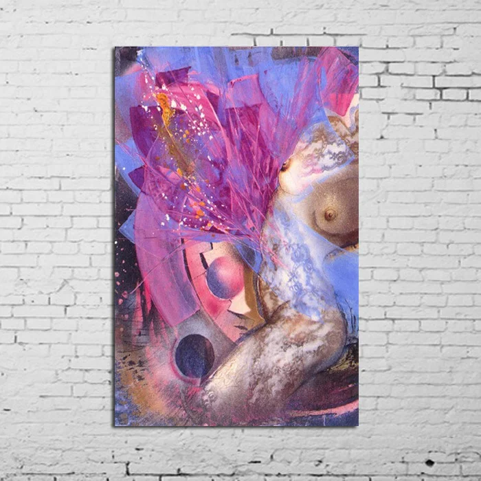 100% ручная роспись высокое качество абстрактная Обнаженная картина маслом на