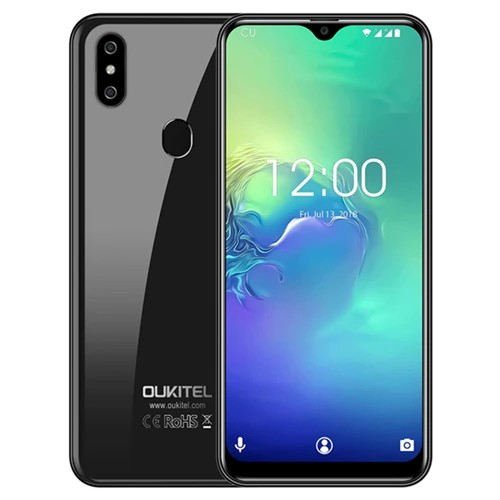 Черный OUKITEL C15 Pro+ 6,088 ''3 ГБ 32 ГБ MT6761 капли воды экран 4G смартфон C15 Pro+ отпечаток пальца лица ID 2,4G/5G WiFi мобильный телефон - Цвет: Черный