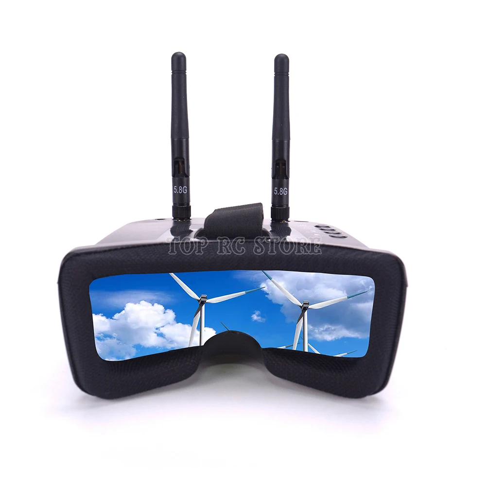 FPV 3 дюймовый дисплей 480*320 16:9 5 8G 40CH Мини очки Встроенный 7 В Аккумулятор 1200 мАч
