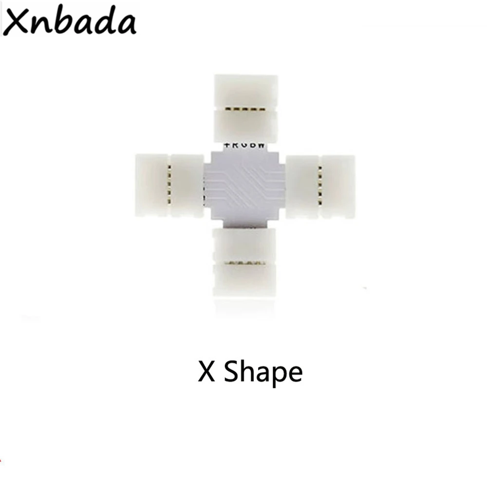 5 шт. пайка светодиодный разъем 2PIN 3PIN 4PIN 5PIN L/T/X угловой разъем для 10 мм RGB RGBW RGBWW светодиодный светильник