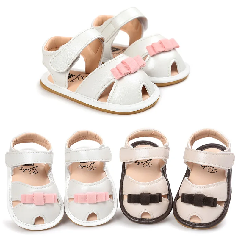 

hot sell new brand summer pu leather baby girls sandals hard rubber sole baby moccasins shoes baby princess shoes
