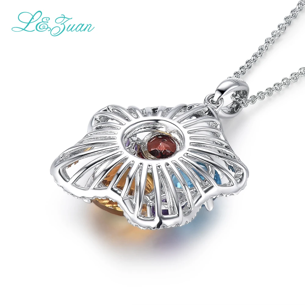 Кулон из серебра 925 пробы с натуральным цитрином карата|pendant 925|necklaces pendants 925necklace