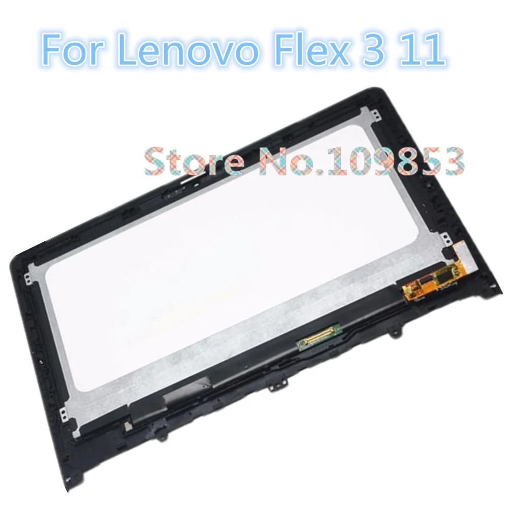 

ЖК-дисплей 11,6 дюйма для Lenovo Flex 3 11 80lx001нас 80LX0008US 80LX0026US, сенсорная панель, экран с дигитайзером в сборе, Безель