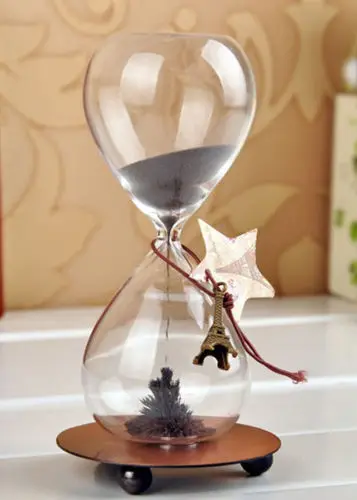 Порошок железа песочные часы таймер с магнитом металлическое основание