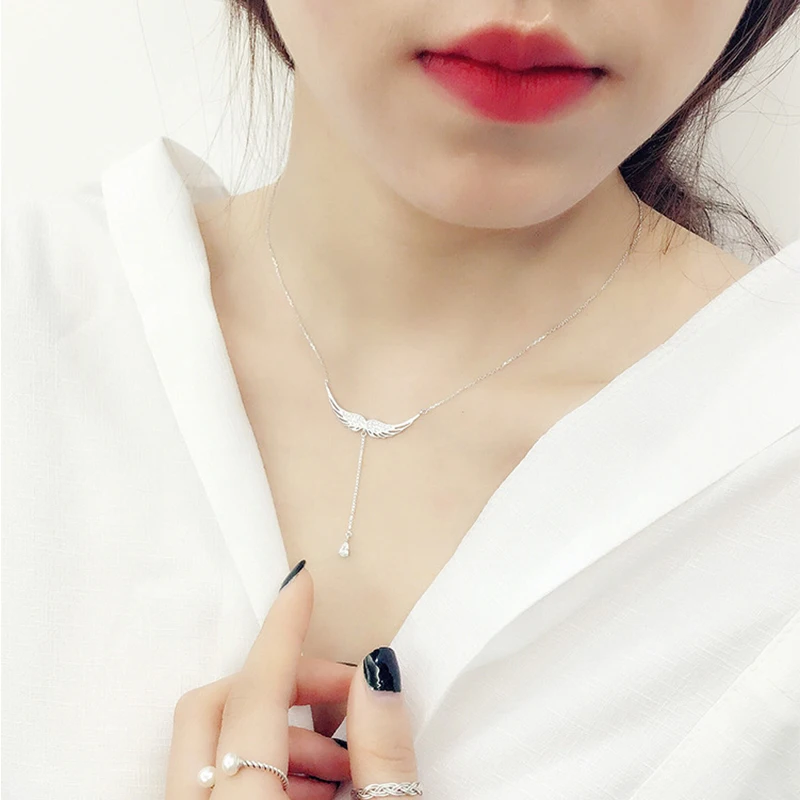 Ожерелья из стерлингового серебра 925 пробы женские ювелирные украшения Цепочка