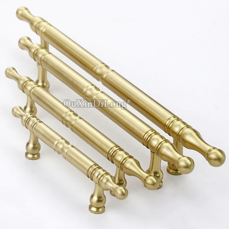 

2PCS European Antique Solid Brass Kitchen Cabinet Door Handles Cupboard Wardrobe Drawer Dresser Cabinet Pulls Handles and Knobs