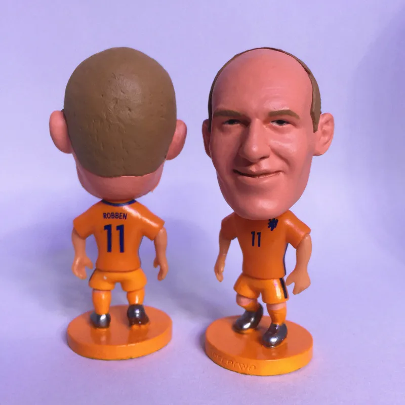 Soccerwe Футбольная звезда Кукла мини статуя Pogba Ronaldo Messi Griezmann Mbappe Sanchez Hazard Статуэтка