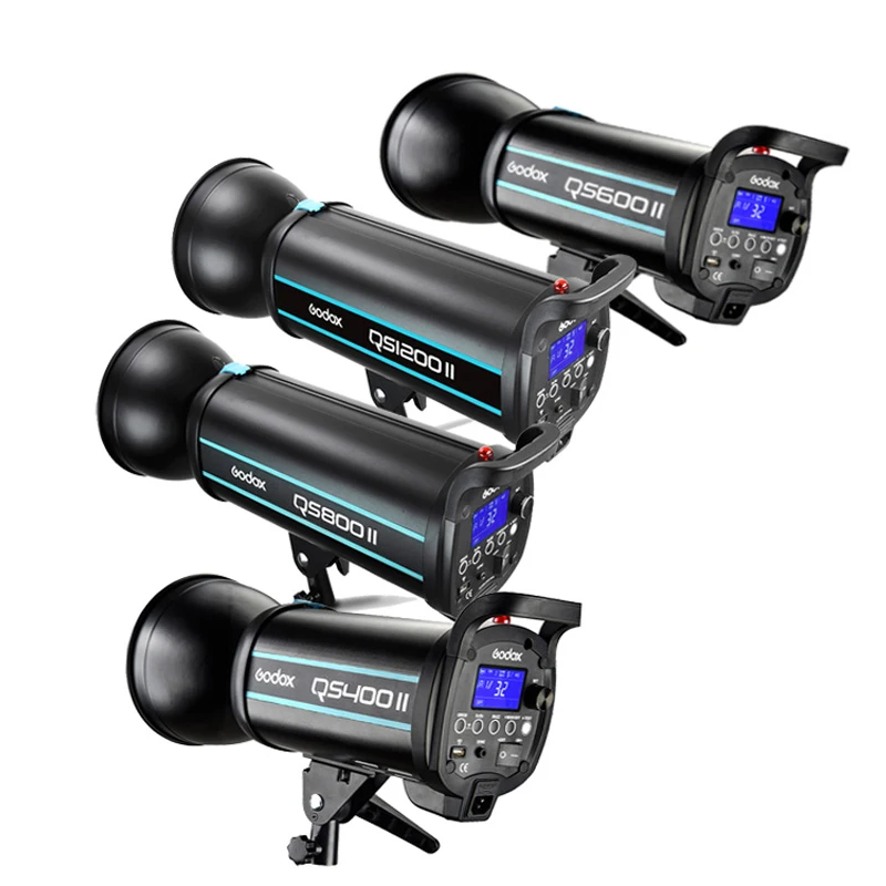 3x Godox QS400II/QS600II/QS800II/QS1200II 2,4G беспроводной X1T передатчик студийный стробоскоп вспышка светильник набор софтбокс светильник ing Kit