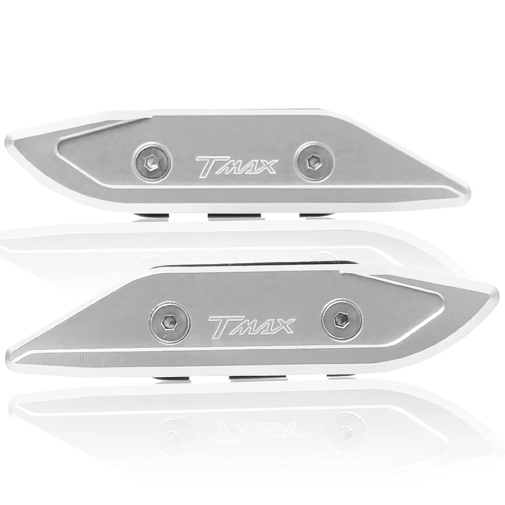 tmax logo Мотоцикл зеркало изготовленное на станке с ЧПУ Заглушка Крышка приводом кронштейн для зеркала для Yamaha TMAX 530 2012 2013 T MAX 530 TMAX530 - Цвет: tmax logo