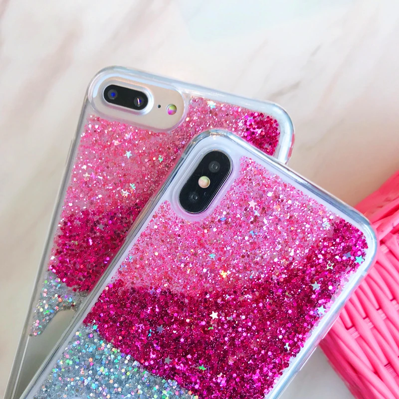 Градиентное розовое звездное небо чехол для iphone X эпоксидное Тающее мороженое 8 7 6 6s Plus|Бамперы| |