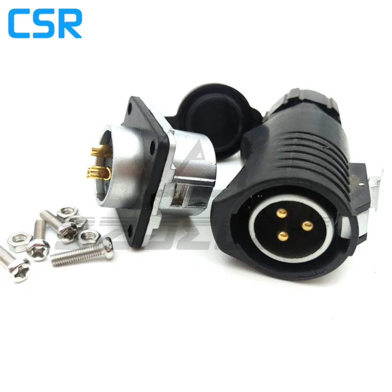 

XHP20 Series, Waterproof Connector 3pin Plug And Socket, Power Cable Connector