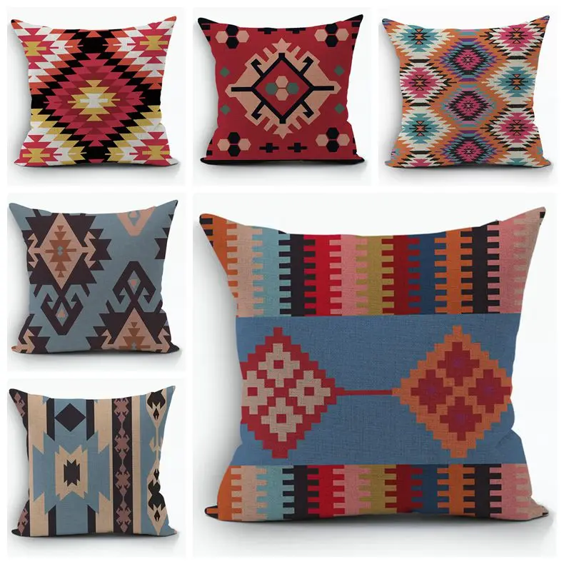 Элегантный чехол для подушки с Северными мотивами килим альмофада Бохо