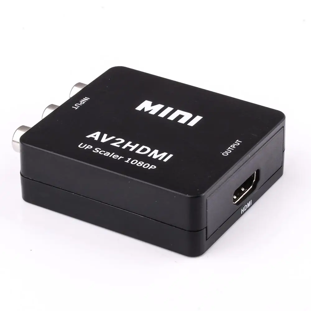 Мини AV в HDMI видео конвертер коробка AV2HDMI RCA CVBS адаптер для HDTV TV PS3 PS4 PC DVD Xbox проектор