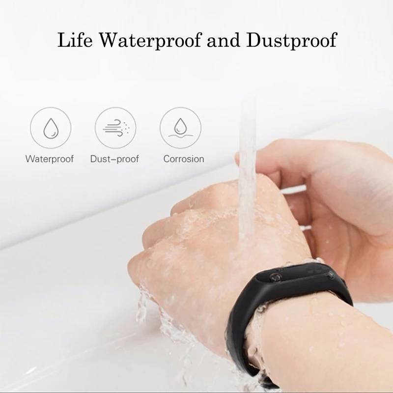 Оригинальный Смарт браслет Xiaomi Mi Band 2 фитнес монитор сердечного ритма Band2 с OLED