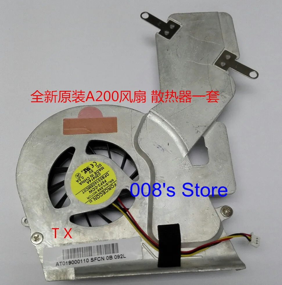 Процессора Вентилятор Cooler радиатора для Toshiba Satellite A200 A205 A210 A215 ноутбук AT019000110
