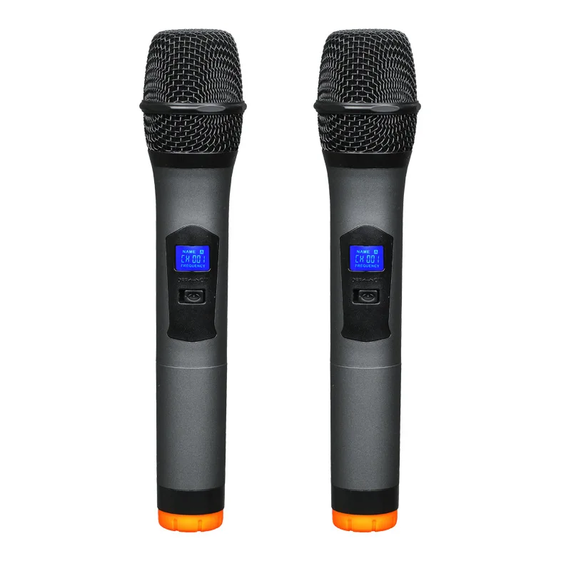 Для домашнего использования UHF K tv микрофон с микшером preamplier караоке реверберация