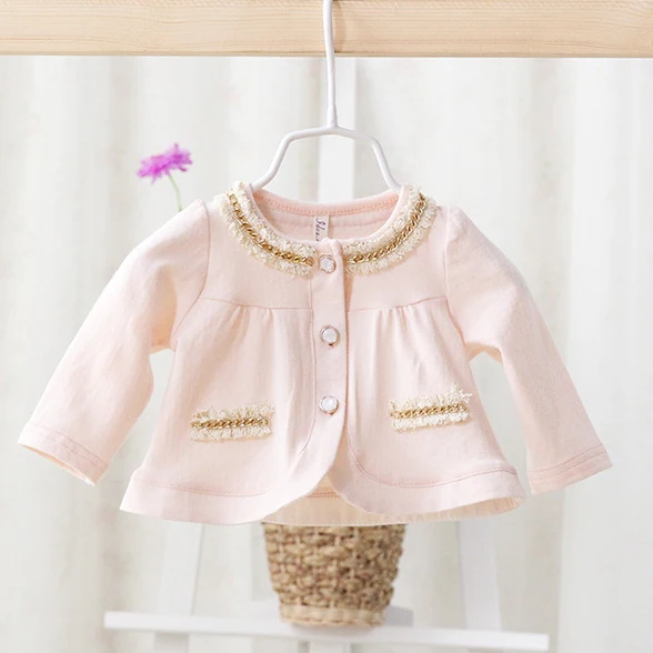 2017 г. Весна осень новые модели хлопковая куртка для маленьких девочек детская