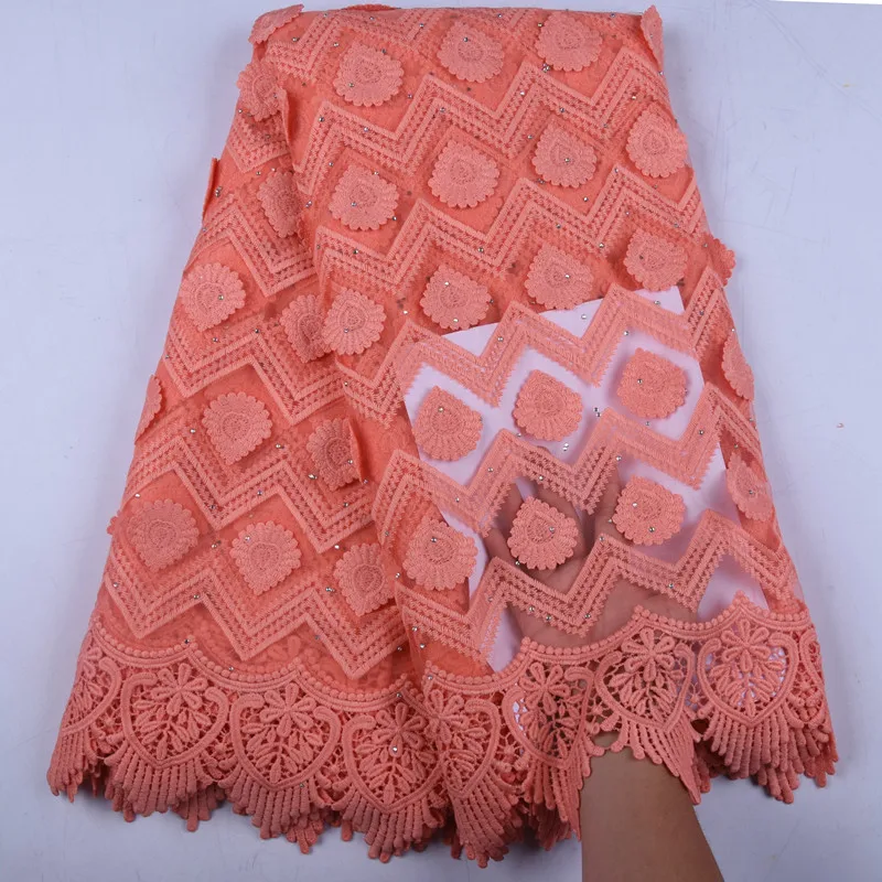 Высококачественная африканская кружевная ткань 2019 Кружевная аппликация из