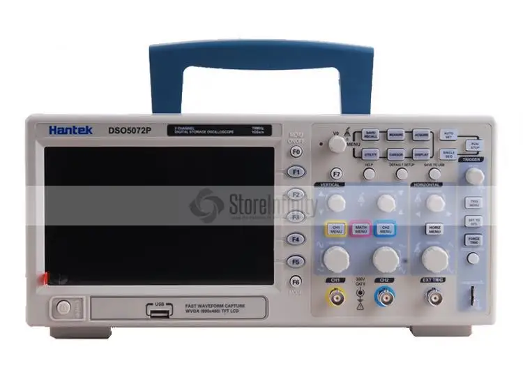 Цифровой осциллограф Hantek DSO5072P 70 МГц 1 Гвыб/с 5 дюймовый WVGA (7 0x800)|Осциллографы| |
