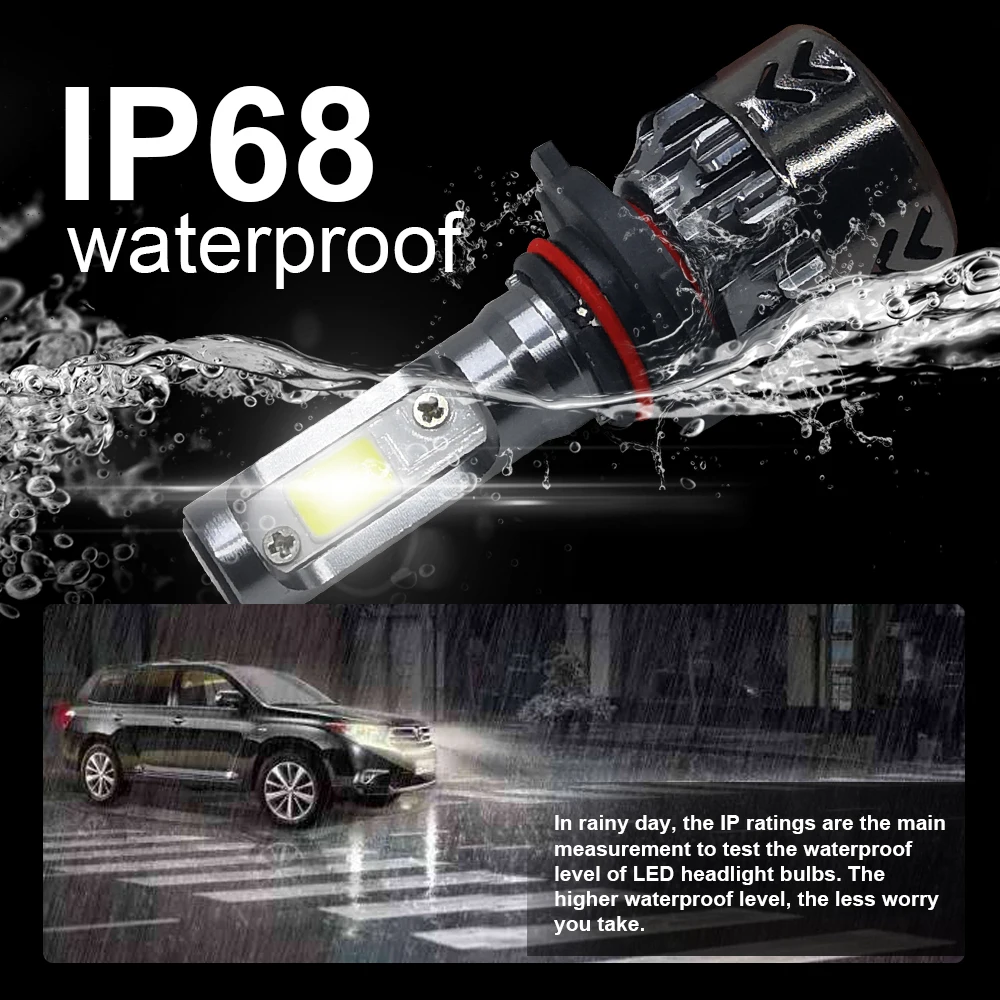 Roadsun H4 LED H7 автомобильные фары COB чипы Мини Размер H11 H1 9005 HB3 9006 HB4 10000LM 60 Вт 6000 К авто