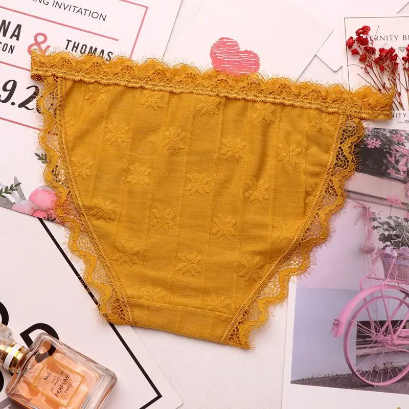 Женские кружевные трусики с вышивкой SP & CITY прозрачные бантом в европейском