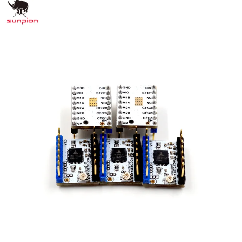 Шаговый двигатель TMC2100 V1.3 бесшумный драйвер StepStick тихая Отличная защита