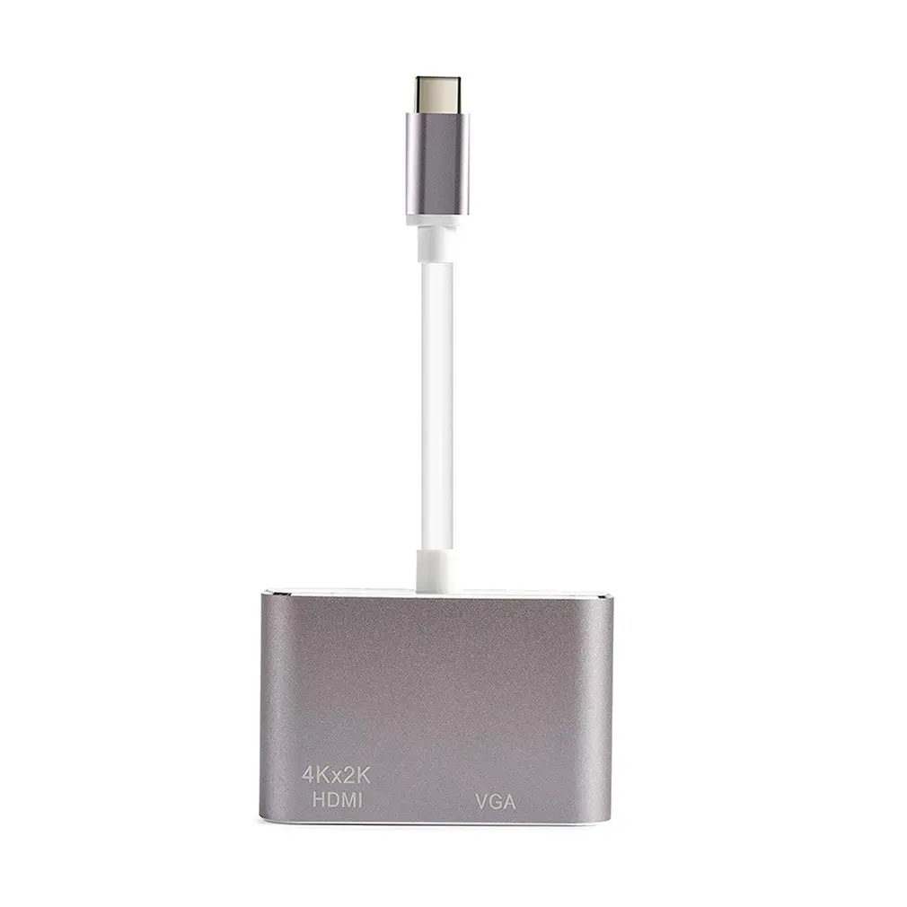 Адаптер USB C к VGA | HDMI 4K Thunderbolt 3 (USB type) HDMI|Беспроводные адаптеры|