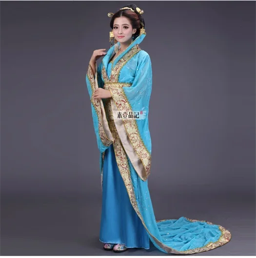 9 цветов костюм династии Тан королевы благородная официальная одежда феи хвоста