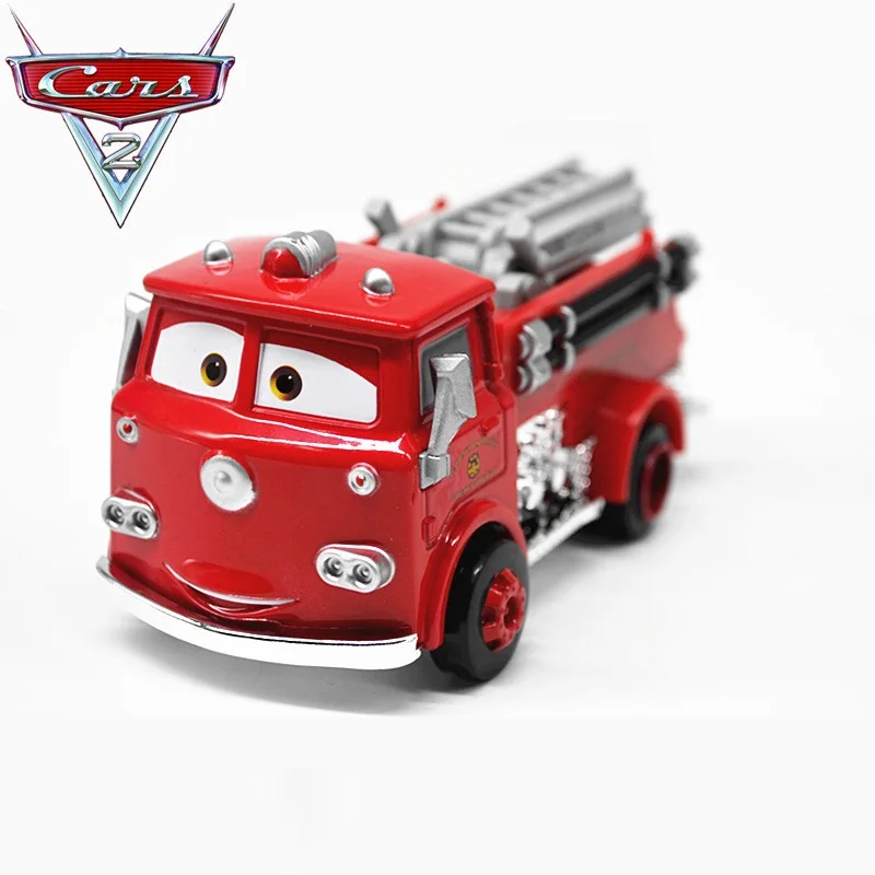 Дисней Pixar Автомобили 2 3 красный пожарный автомобиль металлический литой