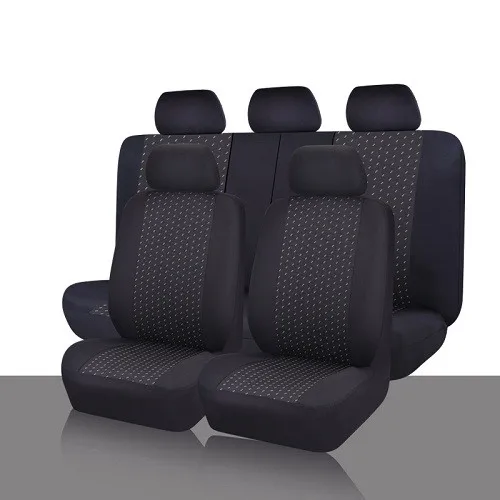 Gray Dot Полный комплект жаккардовой ткани 75 г черный сетчатый комплекс универсальный чехол для автокресла подходит для большинства стильных чехлов для автомобильных сидений защита салона автомобиля - Название цвета: Gray Dot