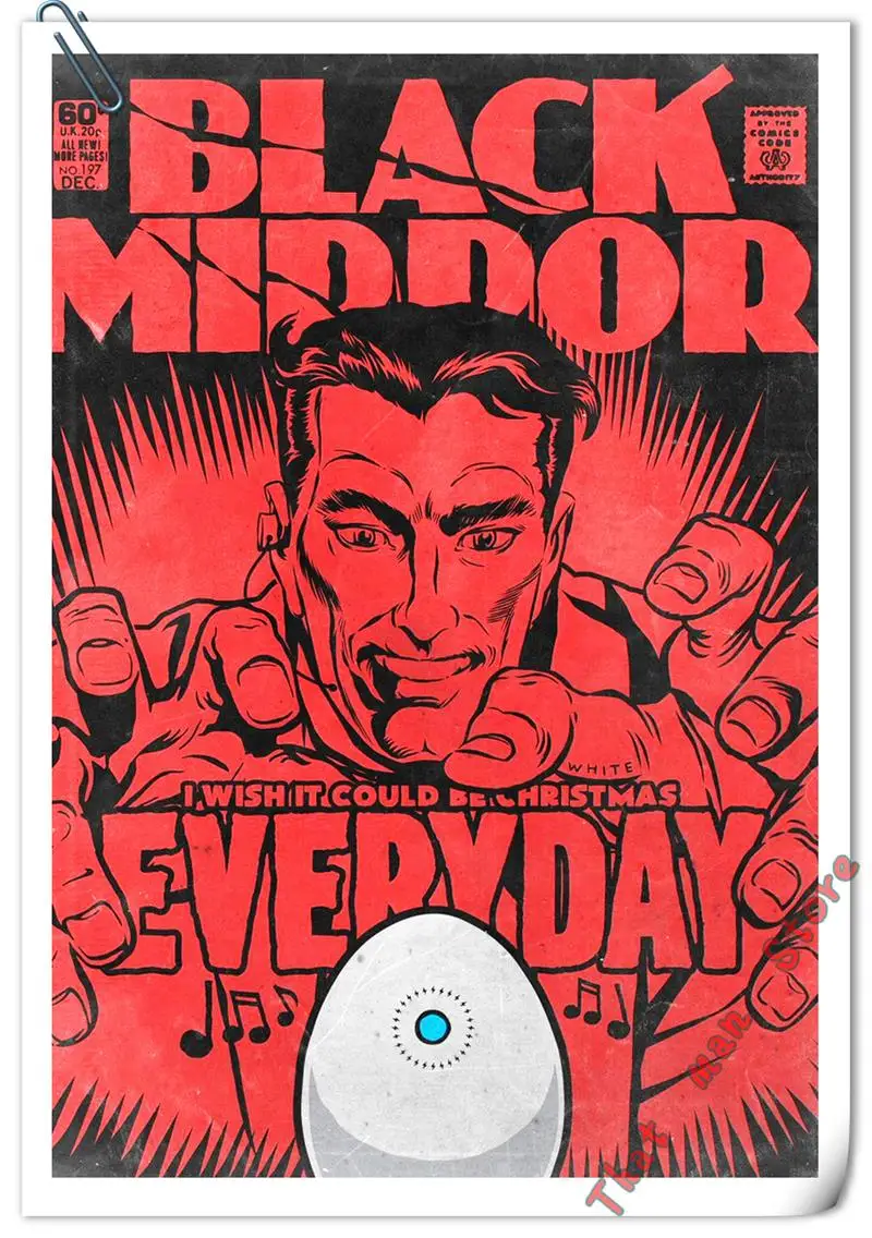 Черный зеркальный плакат четкое изображение наклейки на стену украшение дома