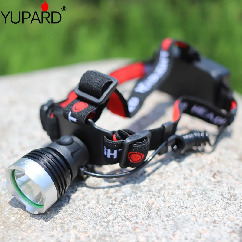 YUPARD фары, фары с XM-L T6 светодиодный Stirnlampe Kopflampe фары 3xaaa или 1x18650 аккумуляторная батарея для кемпинга