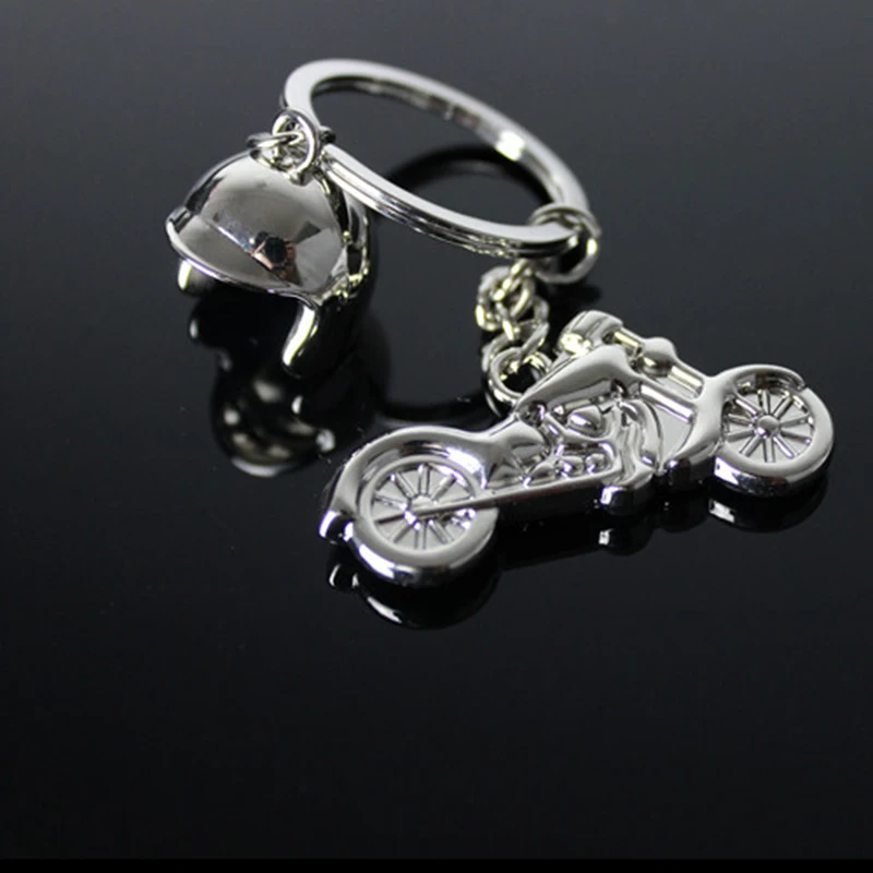 Новый металлический 3D модель сплава автомобиля мотоцикла брелок в виде шлема