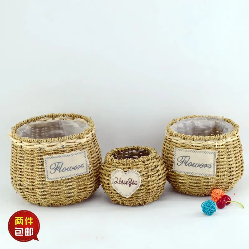 Пасторальная ручная завивка ивы цветы сушеные сетчатые корзинные цветы. | Дом и