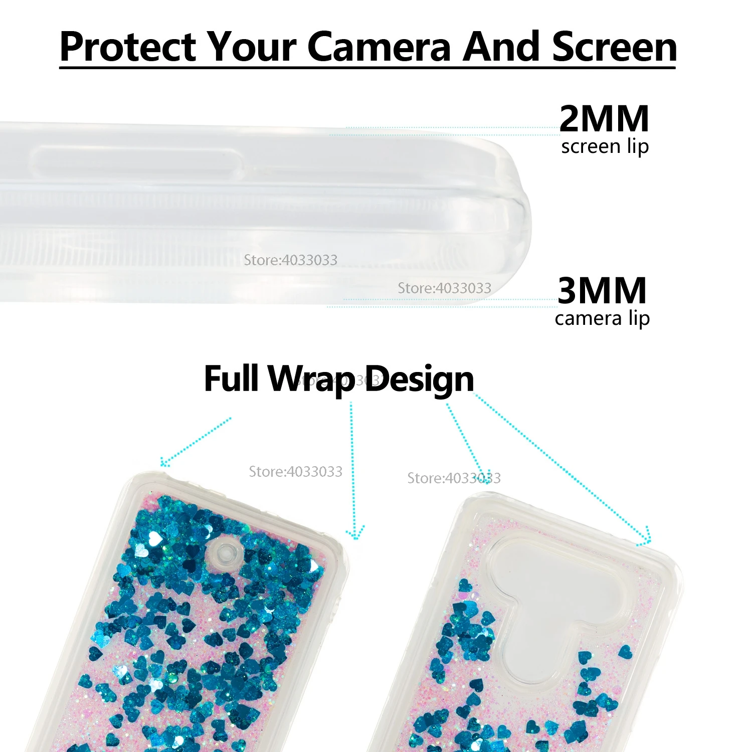TPU Case for LG Q8 H970 X800K X800L Dynamic Flow Liquid Flash Crystal Clear Back Cover Q 8 LGQ8 V20s X 800K 800L |