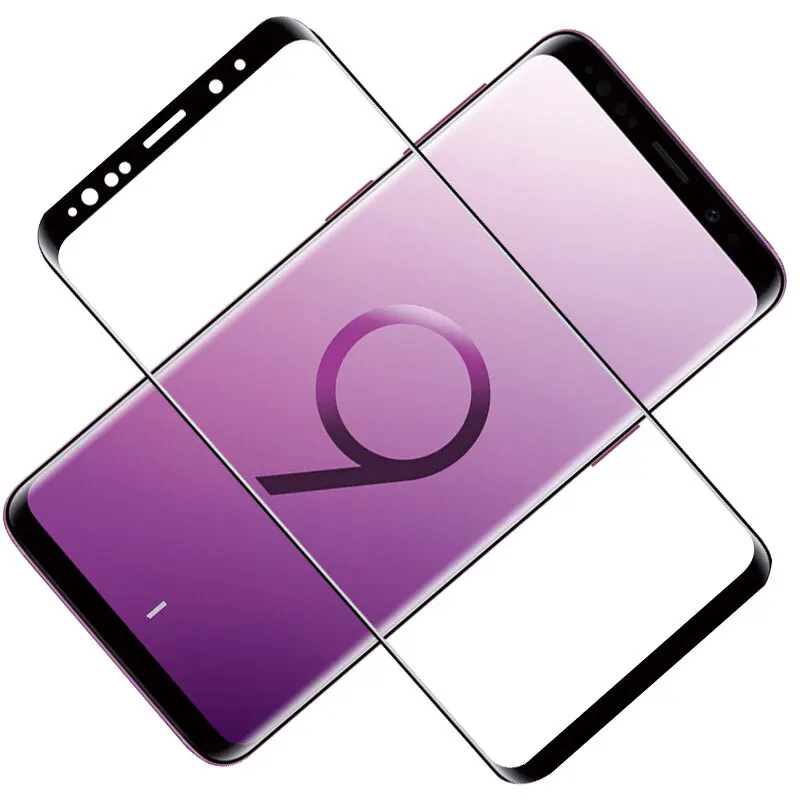 Полностью изогнутое закаленное стекло для Samsung Galaxy S9 Plus A3 A5 A7 J5 J7 J3 2017 Защитное