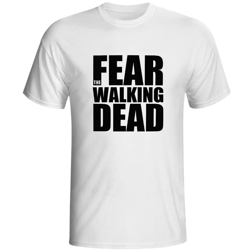 Страх The Walking Dead Дизайн футболка Забавный Футболки Прохладный моды фильм Стиль