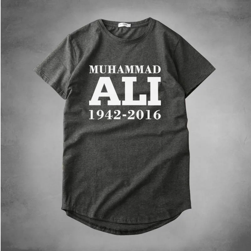 Уличная известный бренд хип-хоп стиль тройники Muhammad Ali сувенирная футболка