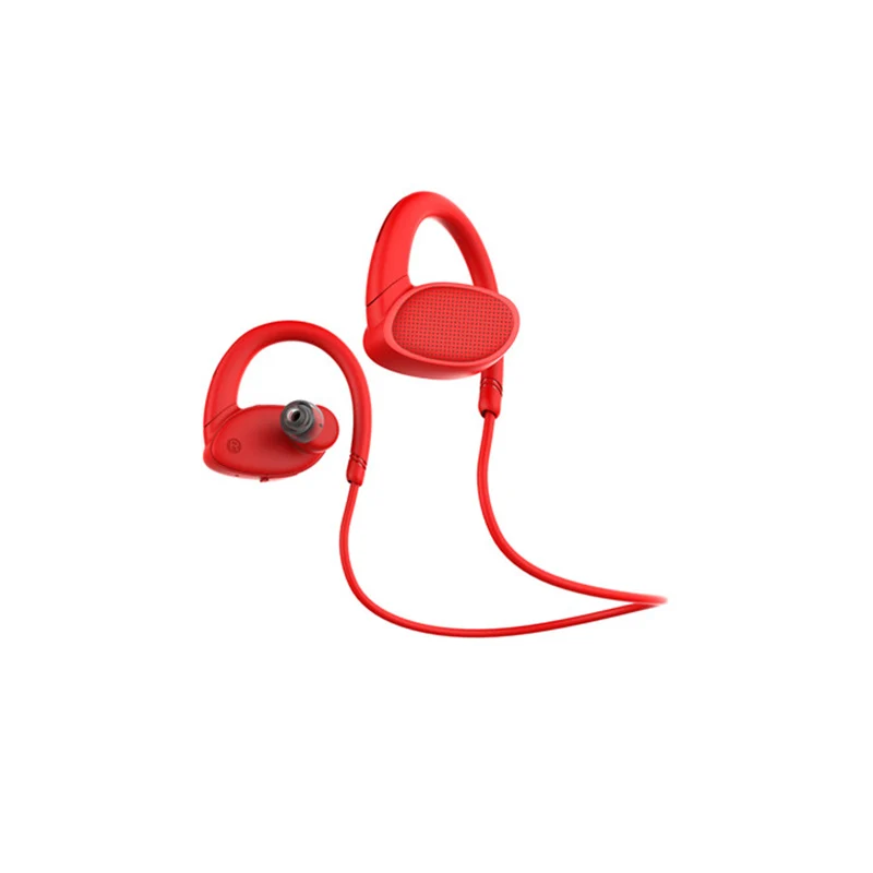 Красный OVEVO X9 встроенный 8 г MP3 плеер bluetooth наушники V4.2 IPX7 водонепроницаемый спорт HiFi наушники с микрофоном - Цвет: Красный